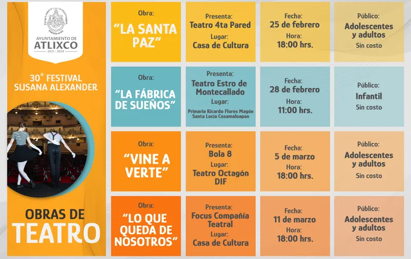 Cartelera teatro 1