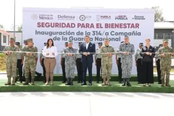 Seguridad con compromiso: inauguran 314ª Compañía de Guardia Nacional en Puebla