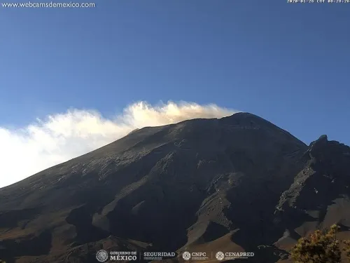 Sin cambios alerta volcánica del Popocátepetl