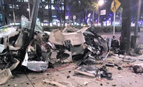 Video: Conducía un BMW a 180 km/hr, choca en Reforma; mueren cuatro personas