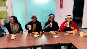 SMDIF Puebla realizó cena navideña en el Dormitorio Municipal para personas en situación de calle