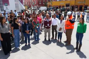 Se suma San Pedro Cholula al Simulacro Nacional 2025
