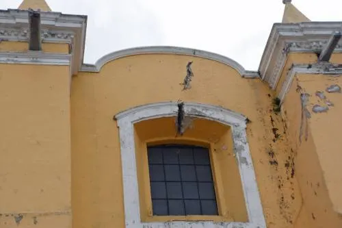 Sigue revisión de inmuebles en San Pedro Cholula tras sismo