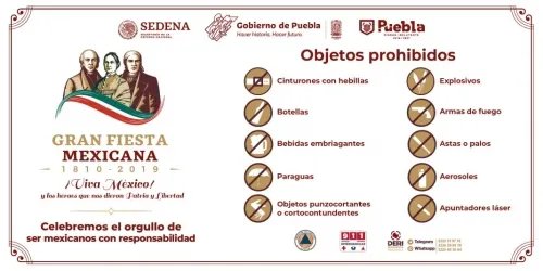 Alistan en Puebla operativo de seguridad y vialidad ante festejos patrios