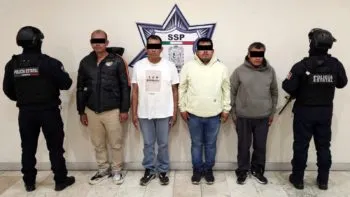 Capturan a cuatro hombres presuntamente dedicados al robo a transporte de carga