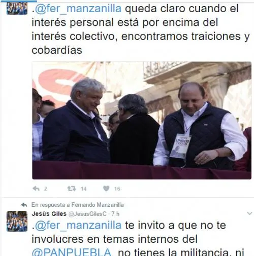 Líder del PAN llama traidor a Manzanilla, quien señaló que el PAN operó a favor de EPN
