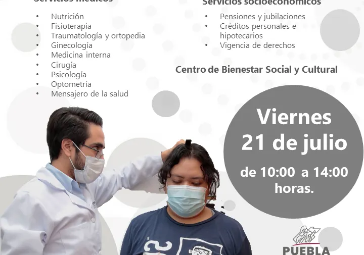 Invita ISSSTEP a jornada de servicios integrales en Xicotepec