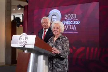AMLO recibe a Estela de Carlotto, histórica buscadora de desaparecidos en Argentina