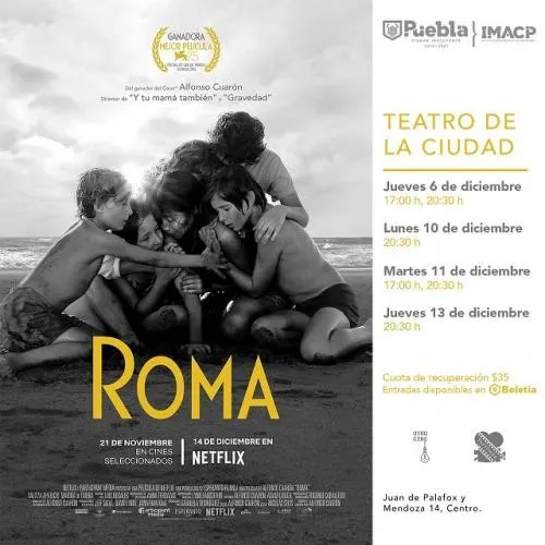 Teatro de la Ciudad exhibirá Roma, de Alfonso Cuarón