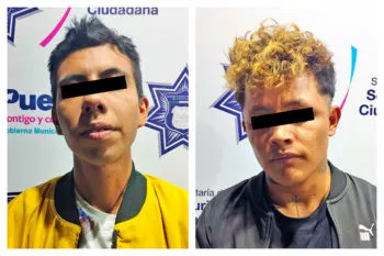 Capturan a dos integranes de “Los Carter”, banda dedicada al robo a transporte público en Puebla