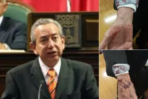 Agrede Fernández Noroña a funcionario poblano de la SGG