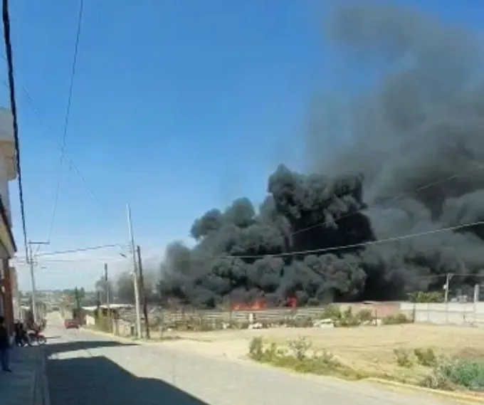 Incendio en San Pedro Cholula