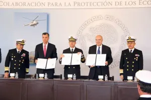 Semar, Semarnat y Profepa firman convenio para proteger recursos naturales