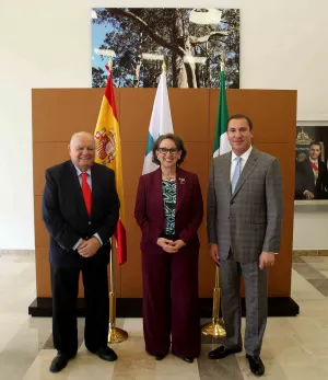 Moreno Valle recibe en Puebla a Rebeca Grynspan