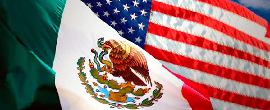 Mexico Estados Unidos Banderas