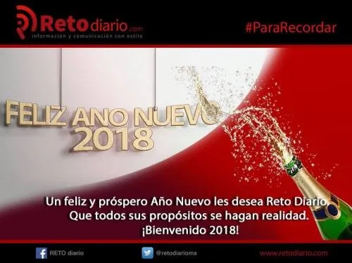 Reto diario les desea un Feliz 2018