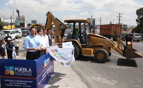 Con dinero recuperado arranca modernización de la Carretera a Atlixco