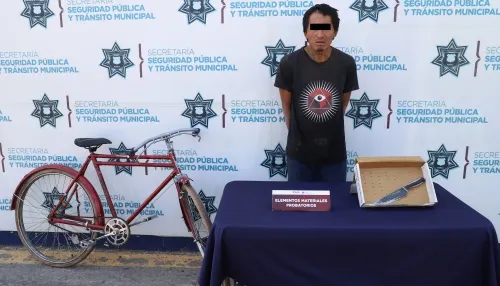 Detuvo policía municipal a probable asaltante de transeúntes de la colonia Las Ánimas