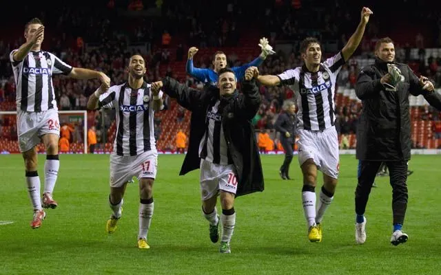 Udinese da la sorpresa al vencer 3-2 al Liverpool
