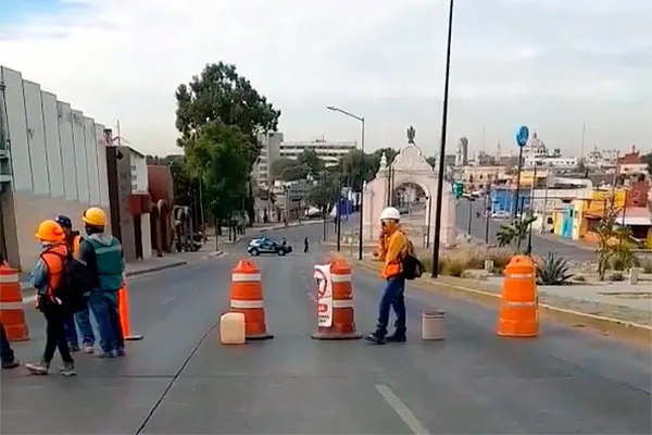 Cierre Calzada General Ignacio Zaragoza