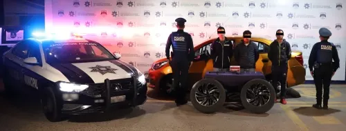 Desarticuló policía municipal de Puebla a banda presuntamente dedicada al robo de autopartes