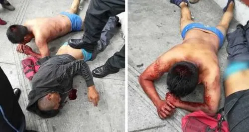 Vecinos de la colonia Santa María golpean a ladrones de Oxxo