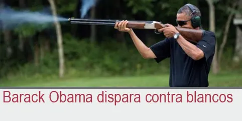 Barack Obama dispara contra blancos