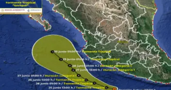 Se forma tormenta tropical Enrique cerca de costas del Pacífico mexicano