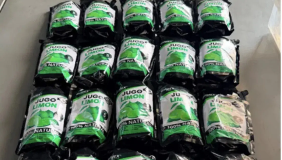 Aseguran 10.69 kilos de metanfetamina en jugo de limón en Toluca
