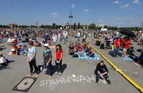 Miles protestan en Alemania contra restricciones por Covid-19