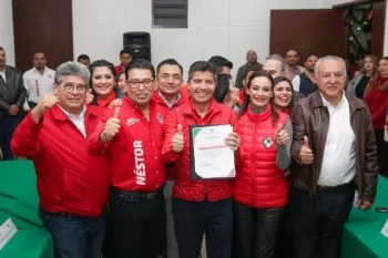 Eduardo Rivera concluye registros como precandidato de la alianza “Mejor rumbo para Puebla”