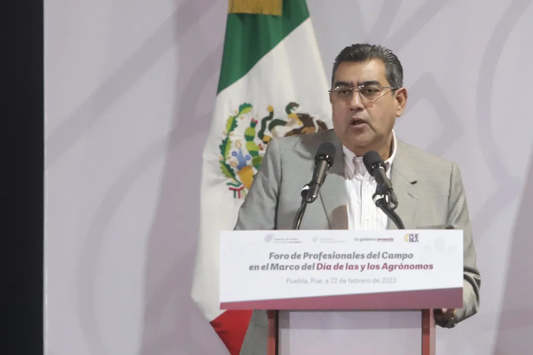Sergio Salomón Céspedes, gobernador del estado de Puebla