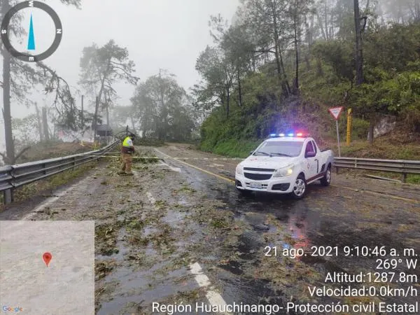 48 personas acudieron a refugios temporales, tras paso de “Grace”, reporta PC estatal