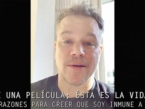 Actores de Hollywood dan tips para evitar contagio