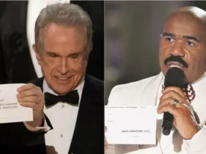 Steve Harvey reacciona al error en los Oscar