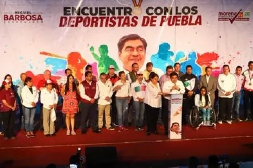 Generar una correcta política del deporte en Puebla, el compromiso de Barbosa