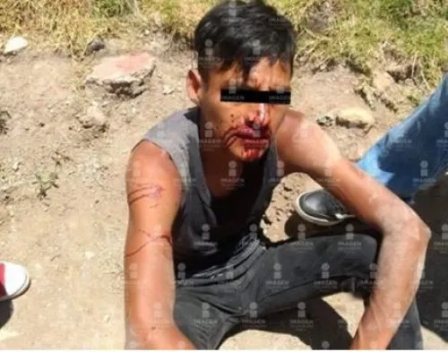 Golpean a presunto “robachicos” en la colonia Tlilostoc