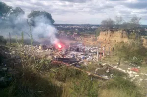 Reportan explosión de polvorín en Amozoc