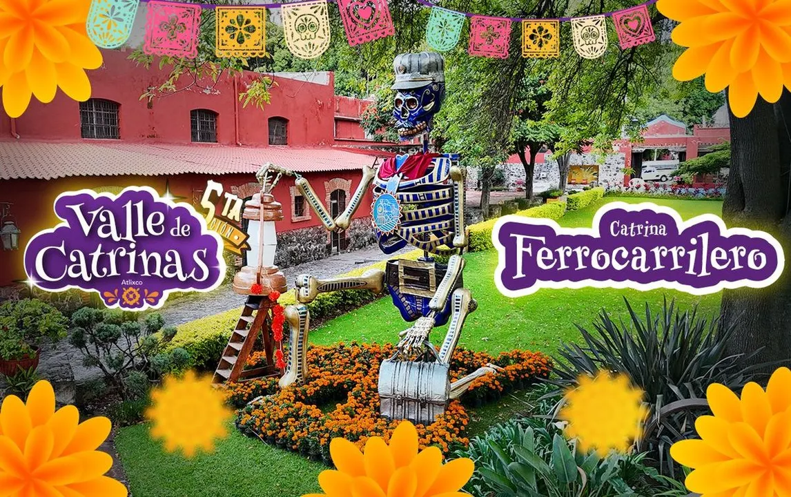 Atlixco Catrina Ferrocarrilero Valle De Catrinas