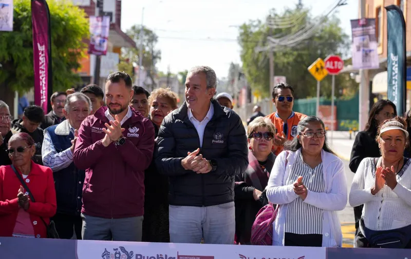Ayuntamiento de Puebla entrega rehabilitación de la calle 30 Norte con inversión superior a 20 millones de pesos