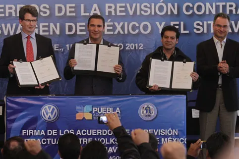 VW y Sindicato pactan aumento global de 5.45 por ciento