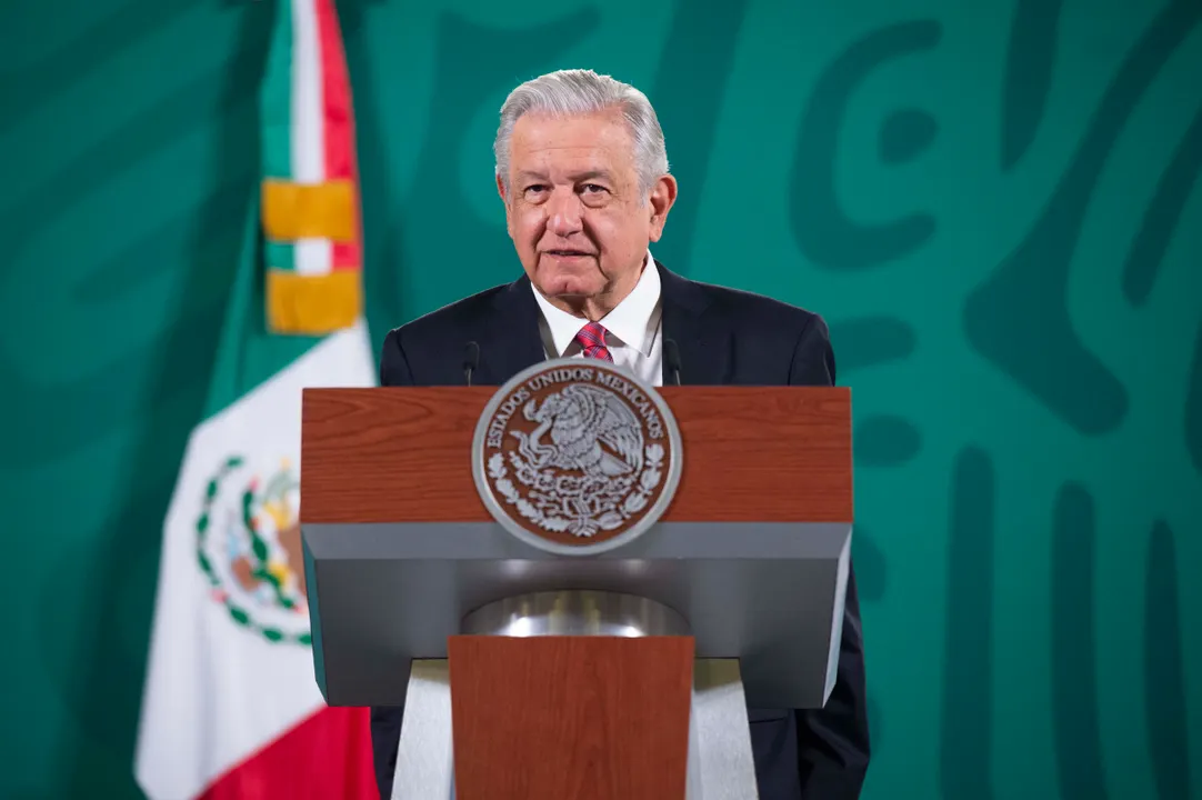 Cuauhtémoc, Ciudad de México, México, jueves 16 de diciembre de 2021.
Andrés Manuel López Obrador, Presidente Constitucional de los Estados Unidos Mexicanos en conferencia de prensa en el Salón Tesorería de Palacio Nacional.
Foto: Presidencia