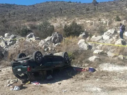 Accidente carretero en NL deja 4 muertos, dos son menores