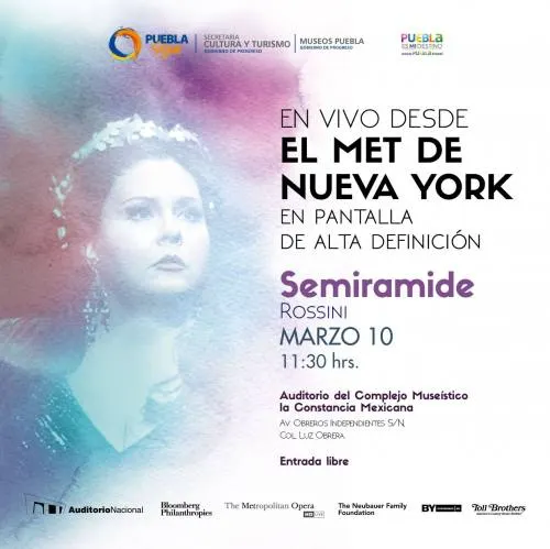 Desde el Met de Nueva York se proyecta en vivo la obra “Semiramide” en la Constancia