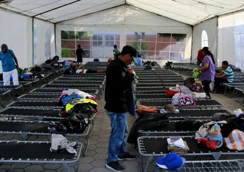 Arriban migrantes a la Parroquia de La Asunción