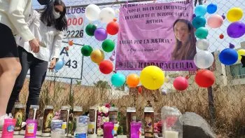 Montan ofrenda a Cecilia Monzón en el lugar de su asesinato