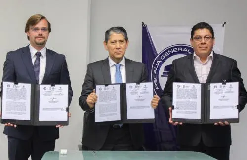 Firman convenio FGE, Infraestructura y San Martín para crear Centro de Protección a Víctimas
