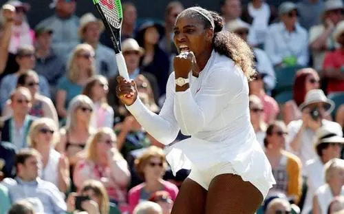 Serena Williams en las semifinales de Wimbledon