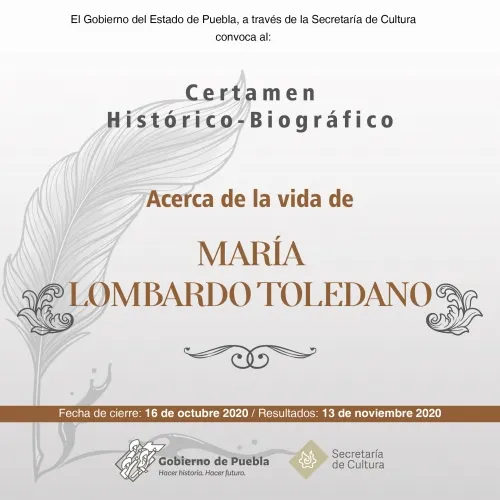 Lanza Secretaría de Cultura certamen sobre hechos histórico-biográficos