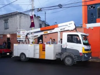 Puebla Brilla llega a Ignacio Mariscal: renuevan 122 luminarias y alcanzan cobertura total con tecnología LED